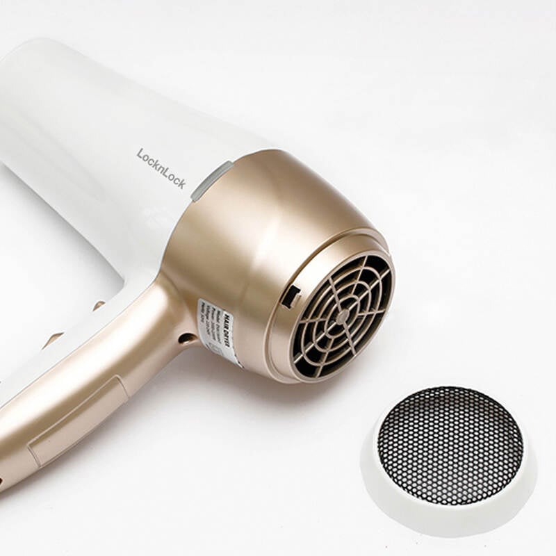 [Áp voucher 8%] Máy Sấy Tóc Locknlock, 220 - 240V, 50Hz, 2000 - 2200W - White -  ENA136WHT, , large image number null